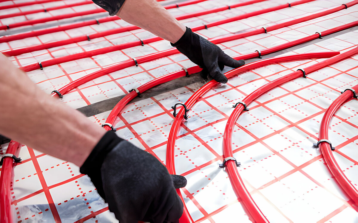 radiant floor heating system